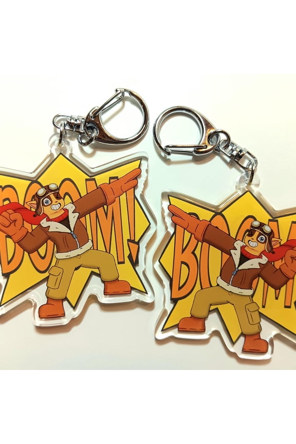 Skylanders Flynn Acrylic Keychain Charm (Double-Sided, 2.5", Front Side Epoxy) (1 keychain)