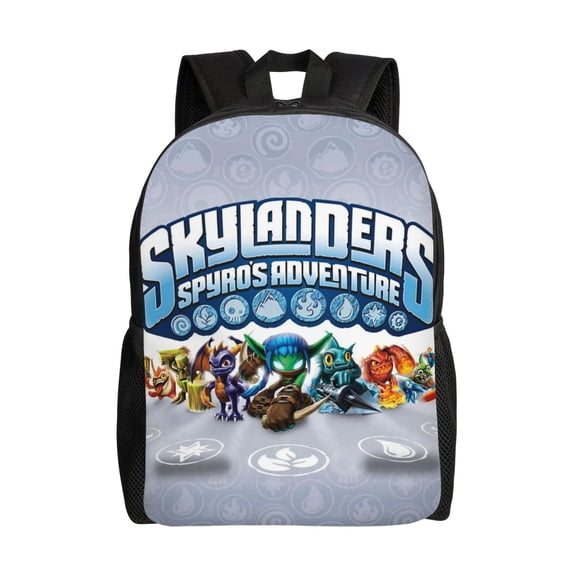 Skylanders Lightweight Backpack Daypack Large Capacity Backpacks Adjustable Shoulder Straps Bags Travel Hiking