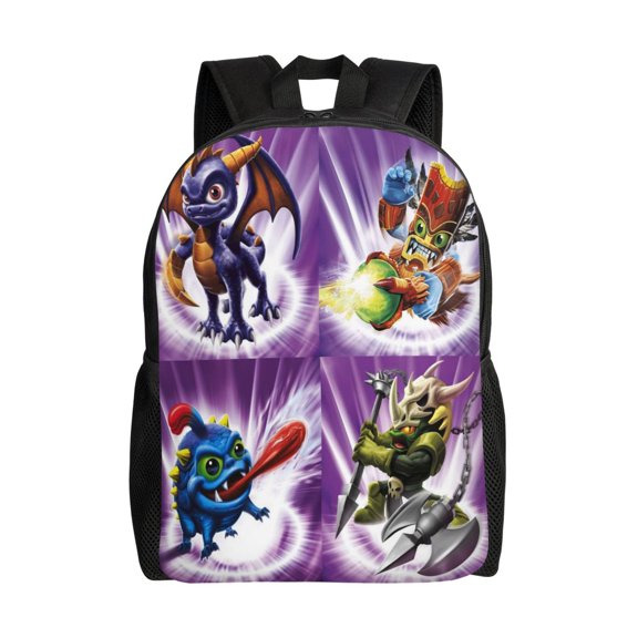 Skylanders Lightweight Backpack Daypack Large Capacity Backpacks Adjustable Shoulder Straps Bags Travel Hiking