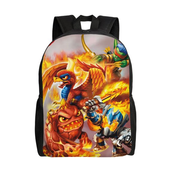 Skylanders Lightweight Backpack Daypack Large Capacity Backpacks Adjustable Shoulder Straps Bags Travel Hiking