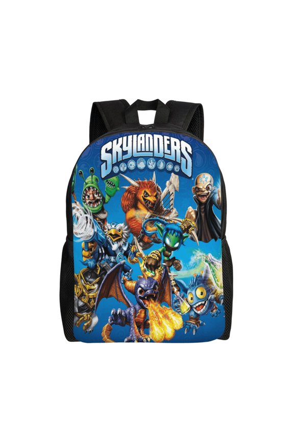Skylanders Lightweight Backpack Daypack Large Capacity Backpacks Adjustable Shoulder Straps Bags Travel Hiking