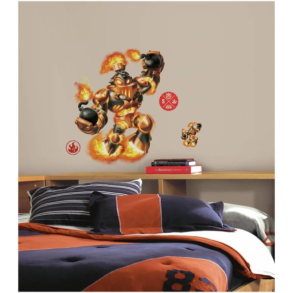 Skylanders SWAP Force Blast Zone Peel and Stick Giant Wall Decals