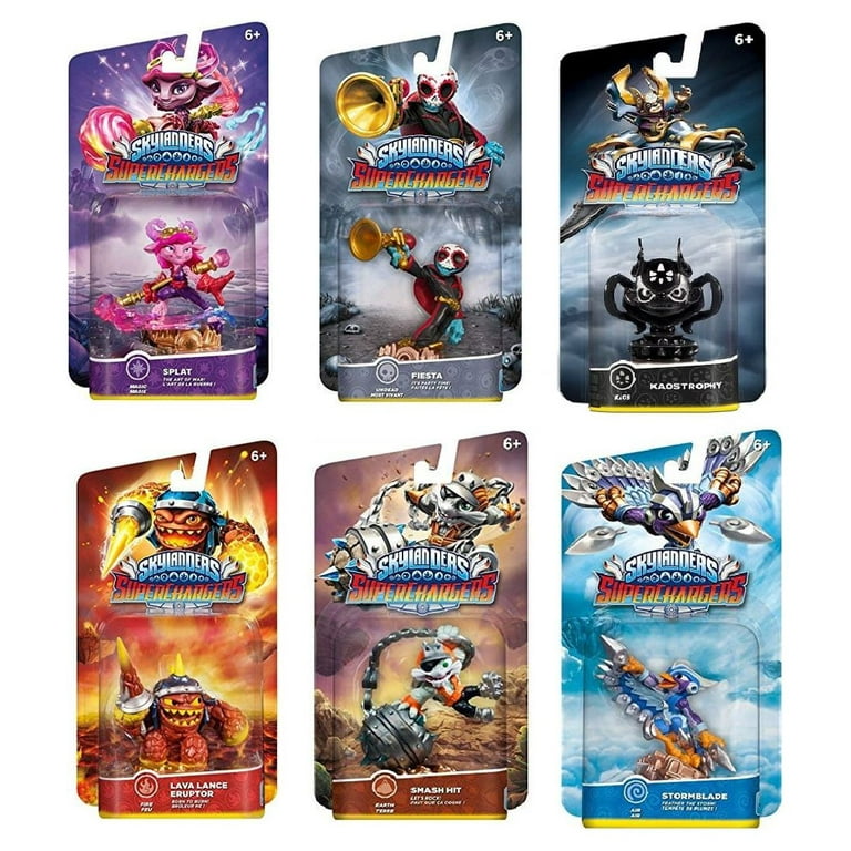 Skylanders Superchargers Exclusive Mystery Starter Pack Set of 6 Includes 6  Random Skylander Figures - Will Vary and No Duplicates