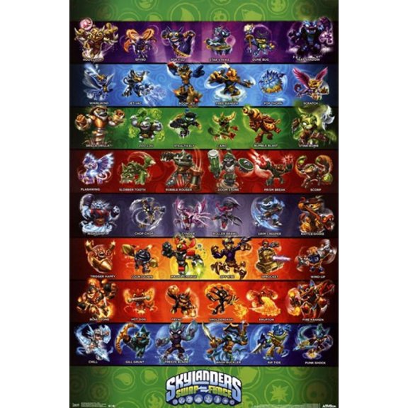 Skylanders Swap Force - Grid Poster Print (24 x 36)