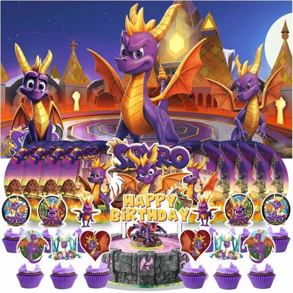 Skylanders Swap Force Birthday Supplies Plates Decorations Decor Backdrop Banner Cake Topper Fans