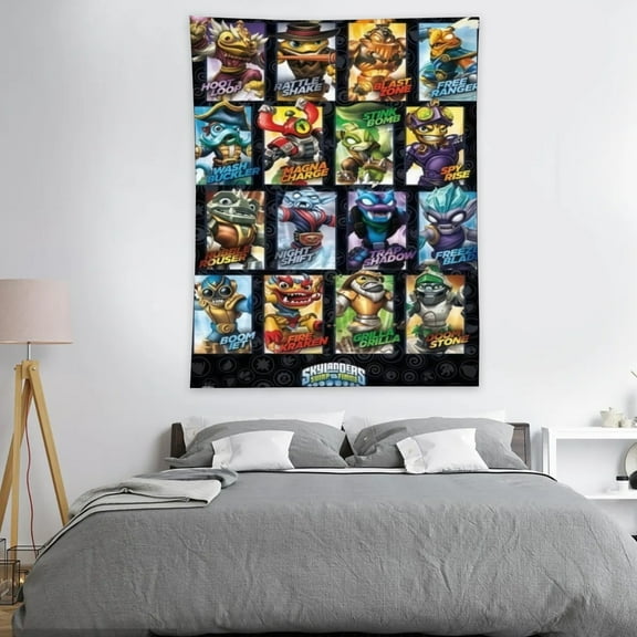 Skylanders Swap Force Tapestry - Poster 40x60in Decoration Wall Art Background Large Bedroom Hanging Birthday Party Decoration