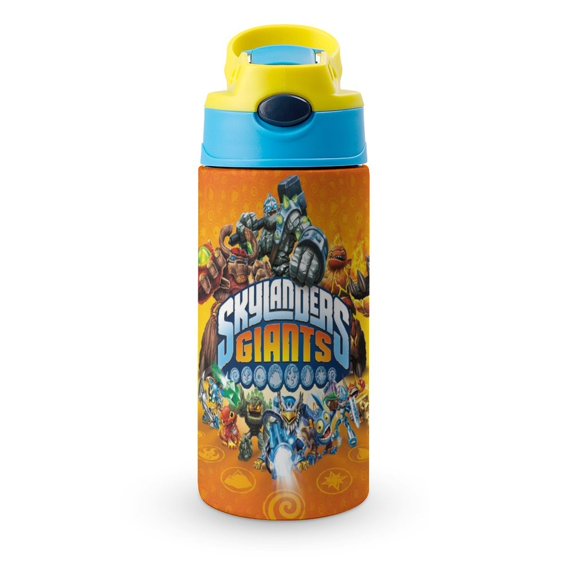 Skylanders Water Bottle with Straw Vacuum Insulated Stainless Steel Reusable Proof Water Cup Sports Insulated Kettle