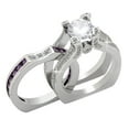 thumbnail image 1 of Skylar Wedding Ring Set for Women Engagement Ring and Matching Band Cz Ginger Lyne Collection, 1 of 3