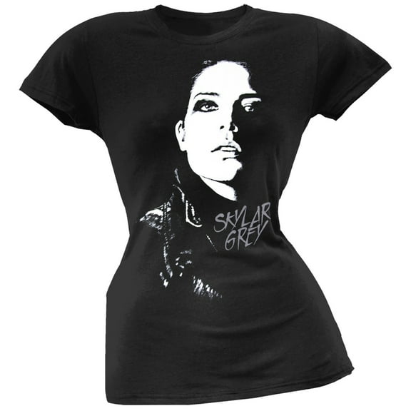 Skylar Grey Women's Juniors Face Short Sleeve T Shirt