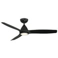 thumbnail image 1 of Skylark 54" Matte Black Dimmable LED Smart Ceiling Fan with Remote Control, 1 of 5