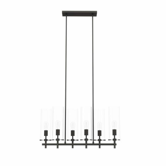 Skylark 6-Light Chandelier Clear Black