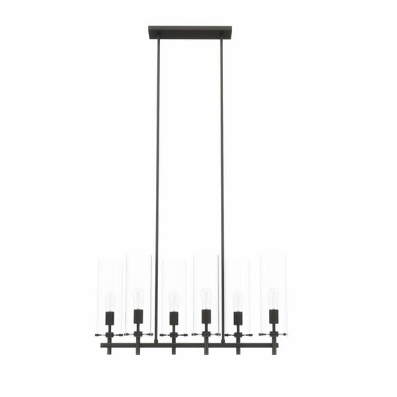 Skylark 6-Light Chandelier Clear Black