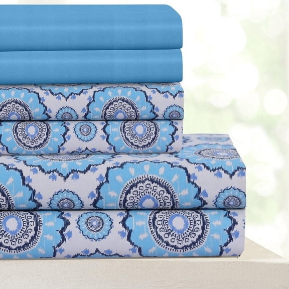 Skyler Beverly Hills 400 Thread Count Egyptian Quality Cotton Sheets Set with BONUS Pillowcases King