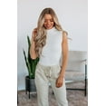 thumbnail image 1 of Skyler Mock Neck Bodysuit - Cream, 1 of 5