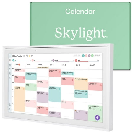 Skylight - Calendar: 15 Inch Touchscreen Smart Calendar and Chore Chart - White