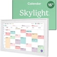 thumbnail image 1 of Skylight Calendar 15-inch Touchscreen Digital Calendar, All-in-One Family Organizer and Chore Chart, Wall Mount Included - White, 1 of 9