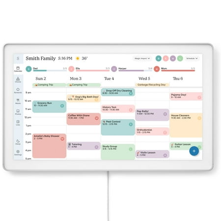 Skylight - Calendar Max: 27 inch Touchscreen Smart Calendar and Family Organizer - White
