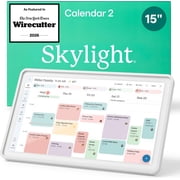 Skylight Calendar 2 15" Touchscreen Digital Calendar, Classic, White