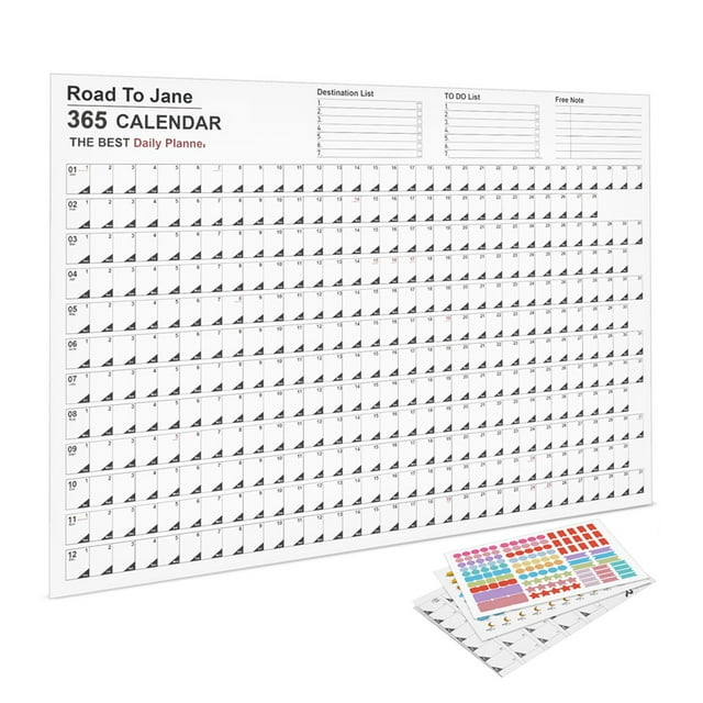Skylight Calendar 27 Inch,2025 Calendar,Big Ass Calendar,2025 Foldable