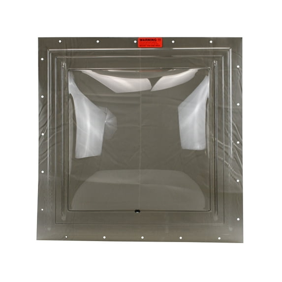 Shed Windows and More SKF1616, 16 x 16 Polycarbonate Dome Skylight, Tinted, Black