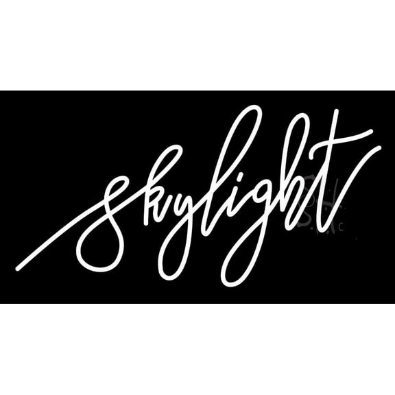 Skylight LED Neon Sign 20" Tall x 37" Wide - inches, Black Square Cut Acrylic Backing, with Dimmer - Premium built indoor Sign for Wedding Dcor.