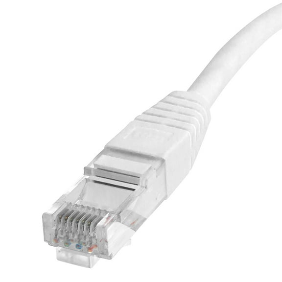 Skyline 8-Conductor 24 AWG RJ-45 Cat5e Ethernet Patch Cable (10ft, White)