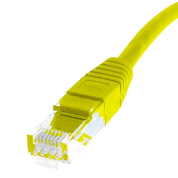 Skyline™ 8-Conductor 24 AWG RJ-45 Cat5e Ethernet Patch Cable (1ft, Yellow)