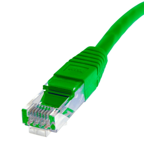 Skyline 8-Conductor 24 AWG RJ45 Cat6 Ethernet Patch Cable (100ft, Green)