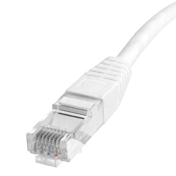 Skyline 8-Conductor 24 AWG RJ45 Cat6 Ethernet Patch Cable (10ft, White)