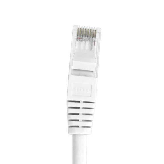Skyline 8-Conductor 24 AWG RJ45 Cat6 Ethernet Patch Cable (1ft, White)