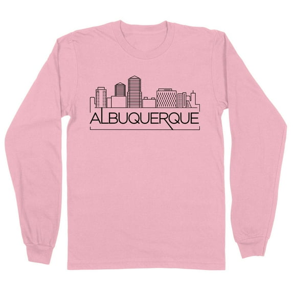 Skyline Albuquerque Long Sleeve Shirt Unisex 4X-Large Pink