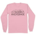 thumbnail image 1 of Skyline Anchorage Long Sleeve Shirt Unisex 2X-Large Pink, 1 of 5