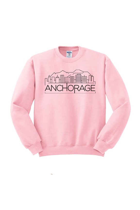 Skyline Anchorage Sweatshirt Unisex X-Large Pink
