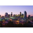 thumbnail image 1 of Skyline At Dusk  Calgary  Alberta Poster Print, 1 of 2