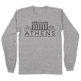 thumbnail image 1 of Skyline Athens Greece Long Sleeve Shirt Unisex Medium Grey, 1 of 5