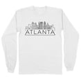 thumbnail image 1 of Skyline Atlanta Georgia Long Sleeve Shirt Unisex Large White, 1 of 5