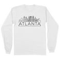 thumbnail image 1 of Skyline Atlanta Georgia Long Sleeve Shirt Unisex Medium White, 1 of 5