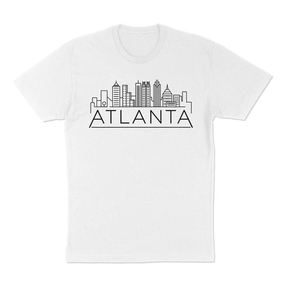 Skyline Atlanta Georgia Shirt Unisex X-Large White