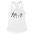 thumbnail image 1 of Skyline Austin Texas Tank Top Fitted Racerback Women's Large White, 1 of 5
