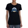 thumbnail image 1 of Skyline Badge Los Angeles City Women Black T-Shirt, Female Large, 1 of 4