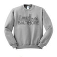 thumbnail image 1 of Skyline Baltimore Maryland Sweatshirt Unisex 2X-Large Grey, 1 of 5