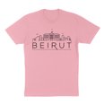 thumbnail image 1 of Skyline Beirut Lebanon Shirt Unisex Large Pink, 1 of 5