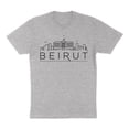 thumbnail image 1 of Skyline Beirut Lebanon Shirt Unisex Small Grey, 1 of 5