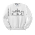 thumbnail image 1 of Skyline Beirut Lebanon Sweatshirt Unisex Large White, 1 of 5