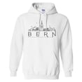 thumbnail image 1 of Skyline Bern Switzerland Hoodie Sweatshirt Unisex 2X-Large White, 1 of 5