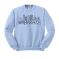 thumbnail image 1 of Skyline Birmingham Alabama Sweatshirt Unisex Small Light Blue, 1 of 5