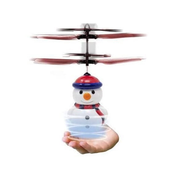 Skyline Blue Sky Hand Control Space Flyer Snowman Holiday Flyers Toy Robot Heli Ball