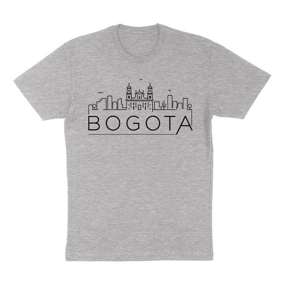 Skyline Bogota Colombia Shirt Unisex 2X-Large Grey