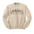 thumbnail image 1 of Skyline Boston Massachusetts Sweatshirt Unisex Large Sand, 1 of 1