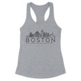 thumbnail image 1 of Skyline Boston Massachusetts Tank Top Fitted Racerback Women's Medium Heather Grey, 1 of 1